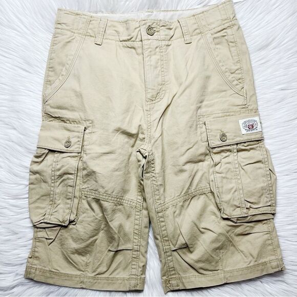 Gap Ranger Cargo Shorts Khaki Size 14 Husky - Picture 1 of 3
